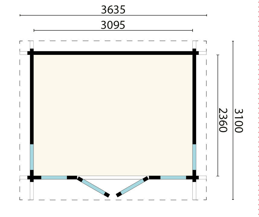 Cabana de Madeira Alex